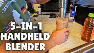 5 in 1 Immersion Blender Review and Demo | Stainless Steel Stick Blender