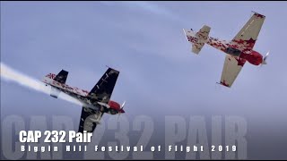 Aerobatics from the CAP 232  Pair - Biggin Hill Festival of Flight 2019