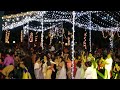 outdoor wedding dance floor at pegasus reef hotel