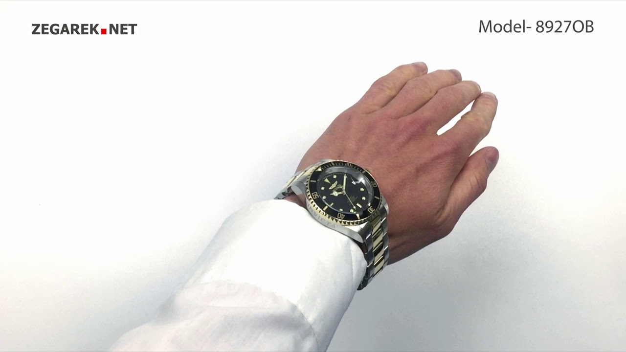 Invicta Pro Diver 8927OB AUTOMATIC PROFESSIONAL - Zegarek.net - YouTube