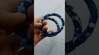 অব্যবহার্য জিনিস কাজে লাগানোর প্রয়াস.....Bangles recycling....