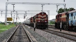 KZJ WDG3a twins on rampage with Mysore SF Express - Indian Railway's