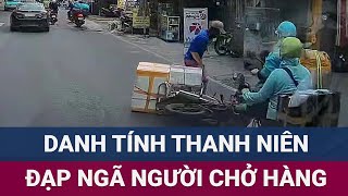 Đã rõ danh tính của nam thanh niên chở bạn gái và đạp thô bạo xe máy của người giao hàng | VTC Now