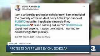 Protests over tweet by CNU scholar
