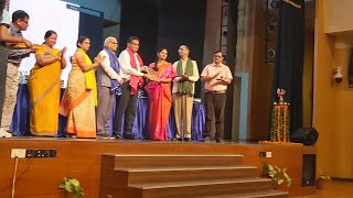 Dr Uthra recieving IAPT Dinabandhu Sahu Memorial Award 2023