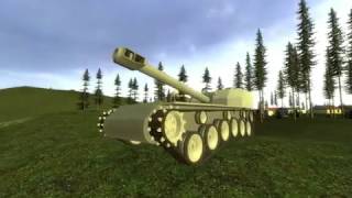 Gmod with ACF, wip artillery test fire.