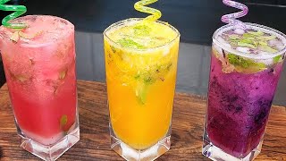3 refreshing summer drinks iftar drink | ramadan special recipes fruit mojito | mojito recipe