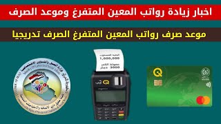 موعد صرف رواتب المعين المتفرغ وموعد تطبيق زيادة 250 الف لرواتب المعين المتفرغ.