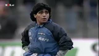 Diego Maradona special pre-game warm up before the UEFA Cup semi-final.