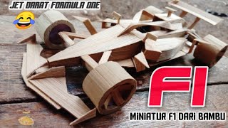 Formula one F1 Miniatur mobil balap dari bambu #kerajinantangan #miniaturmobil #handycrafts #F1
