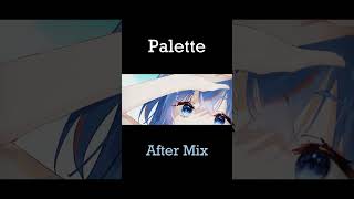 【常闇トワ- Palette】Mix comparison before \u0026 after! (Cover by Selene Aria) vtuber #vtuberid #shorts