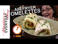 Impossible 5 minute Air Fryer Omelette you have to try once in your life.