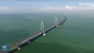 World's longest cross-sea bridge near completion in SE China