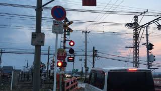 南海本線の踏切（和歌山市ー紀ノ川）和歌山県