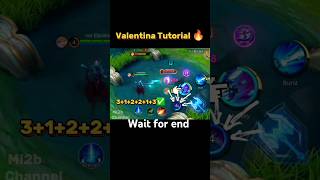 Valentina Tutorial mobile legends #shorts #tutorial #mlbb