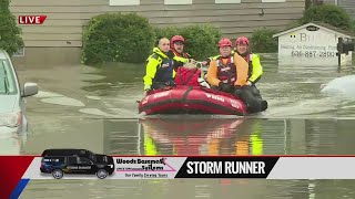 Boat floats in St. Peters streets to help flood victims