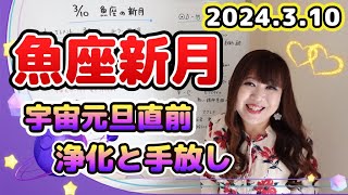 ♓️【3/10 魚座新月】宇宙元旦直前🚀気持ち良くスタートするための浄化と手放しを🐟✨