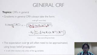 Neural networks [4.7] : Training CRFs - general conditional random field