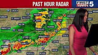 🔴Severe Weather Coverage of Tornado-Warned Storm in Kansas City Area