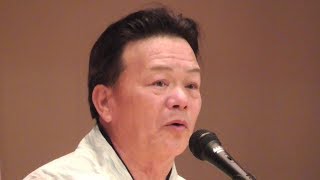 河内音頭　　日乃出家富士春　　「第二回　なにわの千秋楽 in 淀川で踊ろう」 Kawachi Ondo (bon odori)