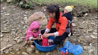 A 19-year-old single mother takes care of her children, picks fruit, does laundry and cooks