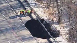 See it: Sinkhole opens on I-80 in New Jersey