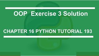 OOP Exercise 3 Solution : Python tutorial 193