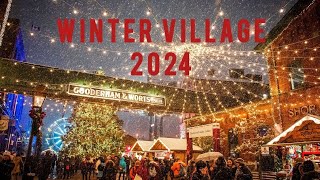 walking tour: 4k ☃️WINTER VILLAGE❄️ at Distillery District, Toronto 2024