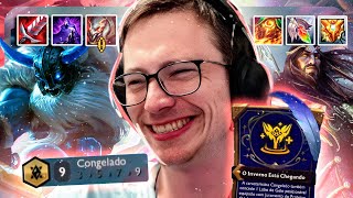 Winter is coming!!❄️ Congelado 9 com Lobo de Gelo | TFT