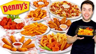 Trying Denny's ENTIRE APPETIZERS MENU! Every Single Item!