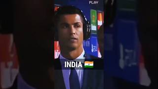 Ronaldo Vs Sunil Chhetri 😍 Ronaldo Coming To India 🇮🇳 For Match 💙 #shorts #short #youtubeshorts