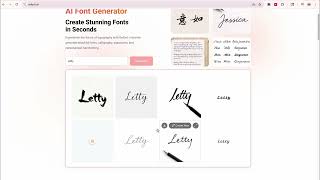 AI Font Generator | Refont