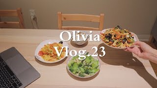 [Oli Vlog.23] 美国工作做饭日常|我一天吃什么|一人食|独居|鱼香肉丝|番茄炒蛋|青菜白玉菇|Temecula酒庄|热气球