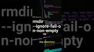 rmdir --ignore-fail-on-non-empty