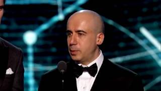 2015 Breakthrough Prize: Eddie Redmayne, Yuri Milner, Saul Perlmutter, Adam Riess, Brian P. Schmidt