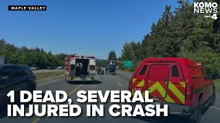1 dead, several injured in major SR 18 crash near Maple Valley