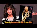 Eddie Van Halen Interview 1982 | 'Randy Rhoads Learned It All From Me'