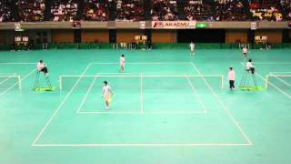 '11　全日本社会人・学生対抗インドアソフトテニス大会　男子準々決勝2-2