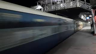 100 KMPH CSMT - ADB Covid 19 Special Express Crossing With WAP 4