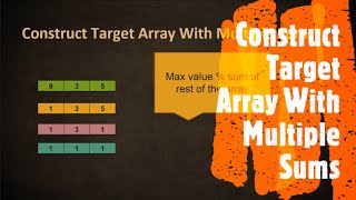 Construct Target Array With Multiple Sums | LeetCode 1354 | Coders Camp