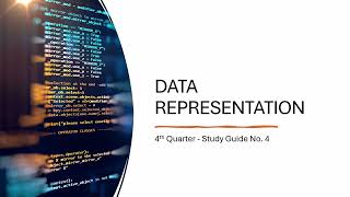 CS1 Lesson - Q4 Week 3: Coding Standards, Data Representation, and Algorithm Development in PYTHON