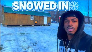 I got snowed into my tiny home