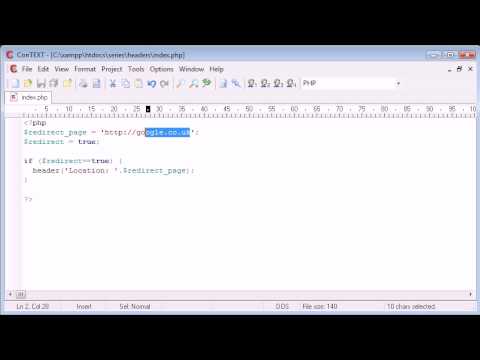 Beginner PHP Tutorial - 63 - Using the Header to Force Page Redirect Beginner PHP Tutorial - 63 - Using the Header to Force Page Redirect