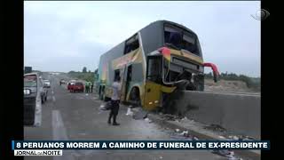 Acidente de ônibus deixa 8 mortos no Peru