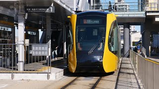 朝のときめき　　宇都宮ライトライン（ＬＲＴ）