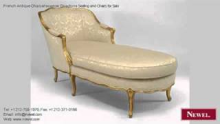 French Antique Chaise/recamier Directoire Seating and Chairs