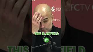 'This is Anfield!' | Pep FURIOUS after Liverpool defeat 🤬 #shorts