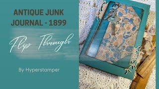 Antique and junk journal flip through 1899 by Hyperstamper