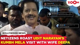 Udit Narayan ATTENDS Maha Kumbh Mela with wife Deepa, netizens react with HILARIOUS comments