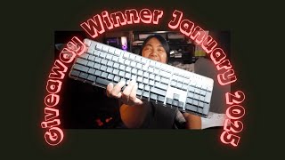 GIVEAWAY WINNER JANUARY 2025